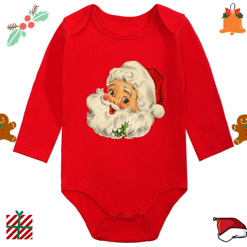 Christmas Newborn Cute Long Sleeve Romper Bodysuit