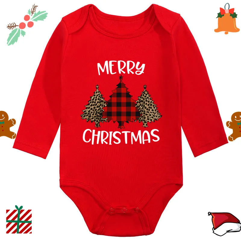 Christmas Newborn Cute Long Sleeve Romper Bodysuit