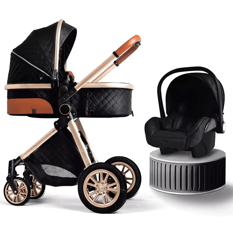 3 in 1 Luxury Baby Stroller (Free Car Seat)