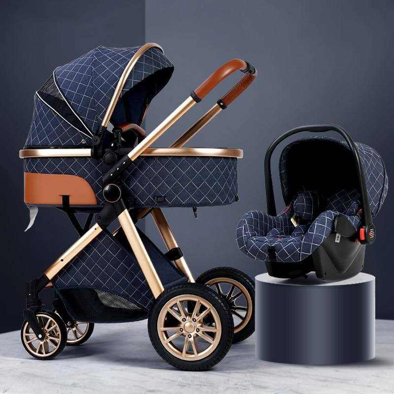 free baby stroller and car seats 3 in 1 Luxury Baby Stroller (Free Car Seat)